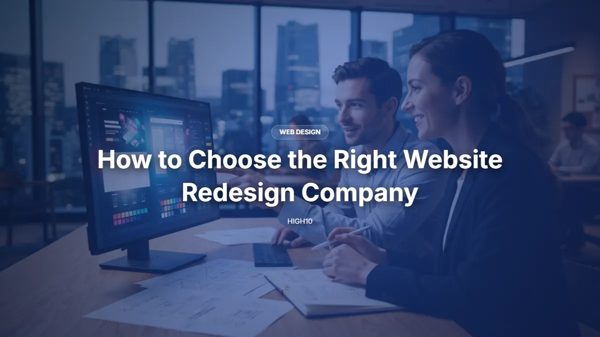how to choose a website redesign company