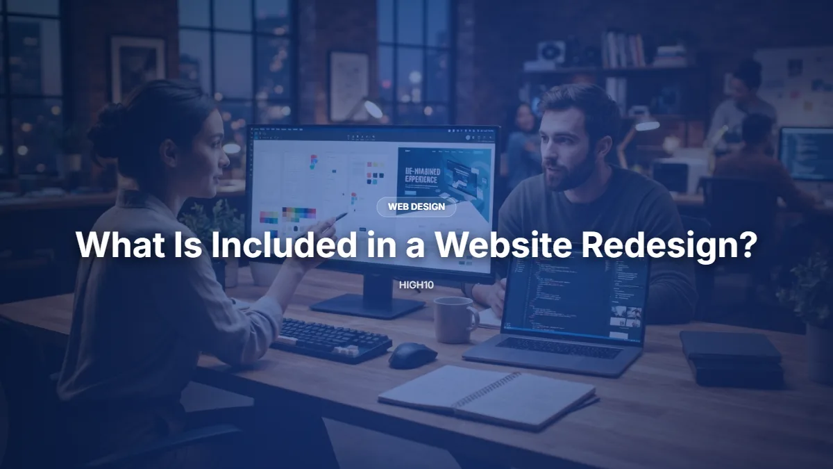 what is included in a website redesign